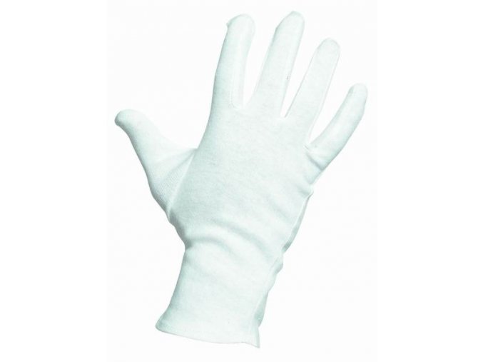 KITE / KEVIN- bavlněné pracovní rukavice, bílé