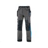 CXS NAOS Kalhoty pánské, šedo-černé, HV modré doplňky