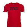 prom hardworker t shirt red triko cervene