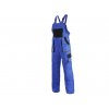 LUX ROBIN kalhoty montérkové s laclem modro/černé