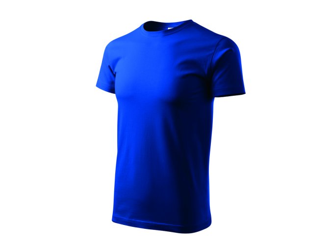 TEESTA tričko bavlnené stredne modré