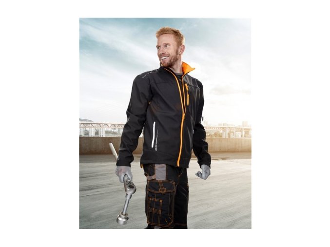 VISION pánska soft. bunda čierna  + tričko zdarma