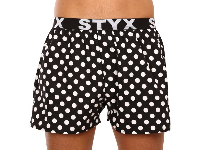 panske trenky styx art sportovni guma puntiky b1650