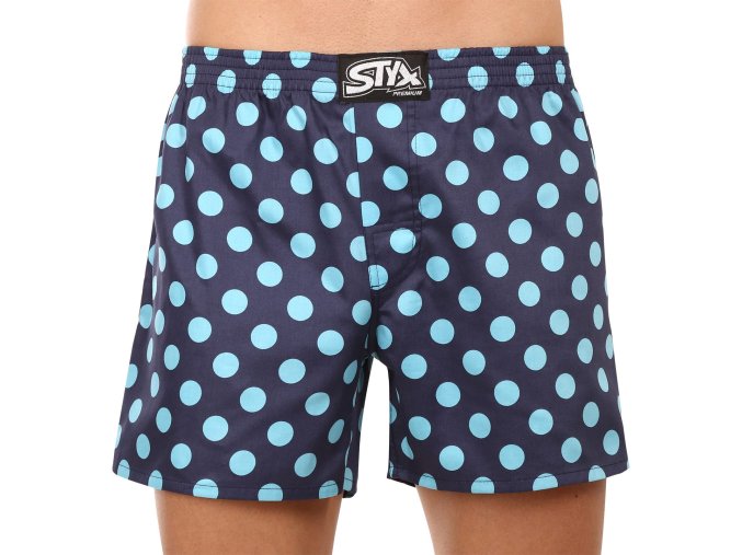 panske trenky styx premium art klasicka guma puntiky ap1053