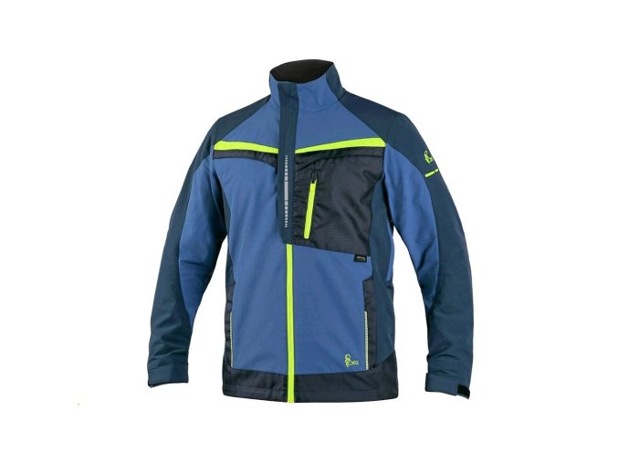 CXS Naos blúza pánska modrá, HV žlté doplnky