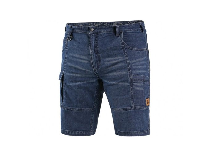 Kraťasy jeans CXS MURET, pánské, modro-černé
