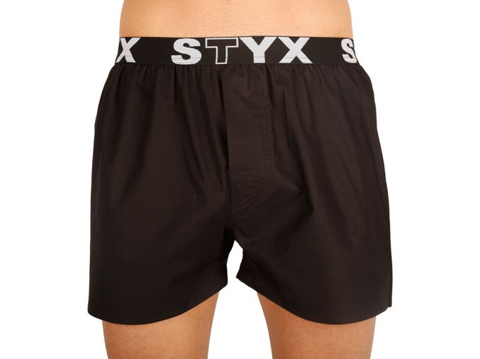 5pack panske trenky styx sportovni guma cerne 5b960
