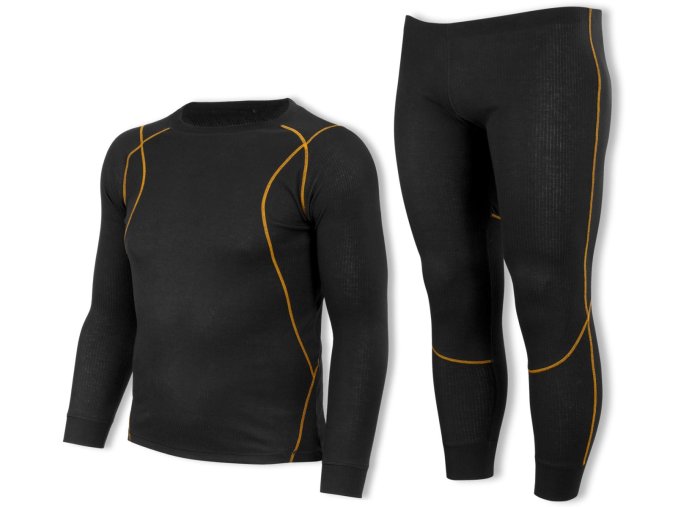 bennon artemios underwear black p73001 lehke funkcni termopradlo set kalhot a trika