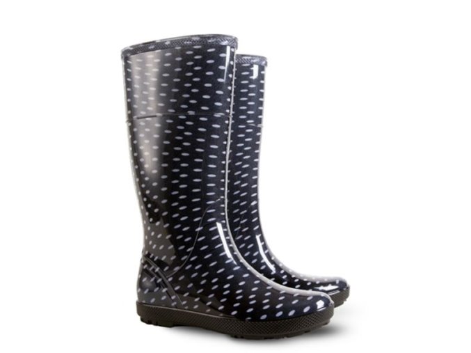 DEMAR HAWAI LADY PRINT 0076 V Dámske farebné čižmy biela bodka