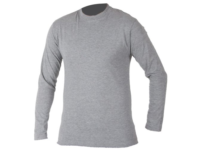 Tričko CUBA dlhý rukáv sivý melír