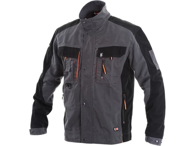 CXS SIRIUS LUCIUS pánska blúza, šedo-oranžová