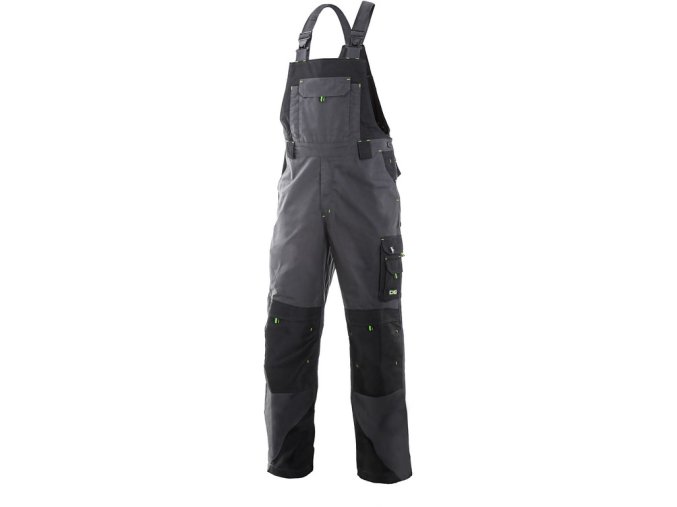 SIRIUS TRISTAN pánske nohavice s trakmi šedo-zelené