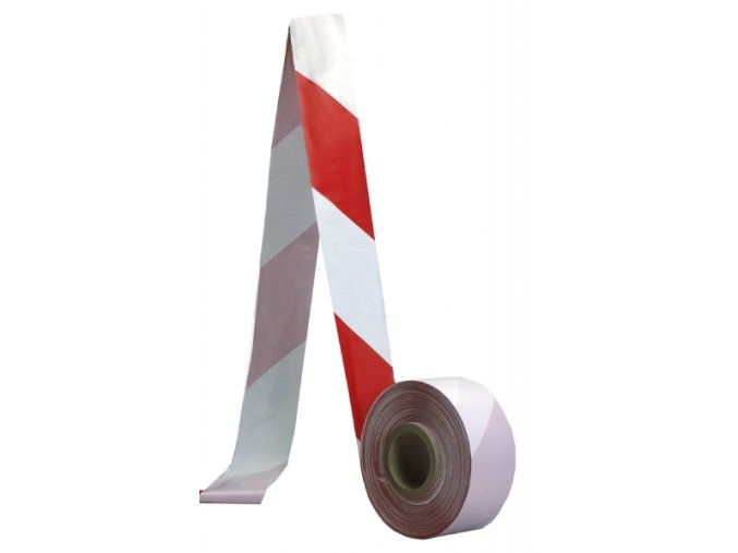Bezpečnostná ohraničujúca páska červeno-biela 70mm x 500 m