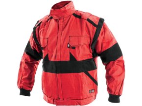 LUX EDA monterková blúza červeno-čierna