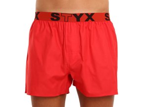 panske trenky styx sportovni guma cervene b1064