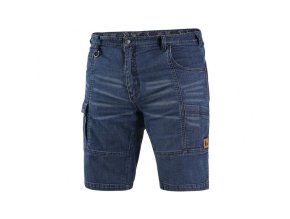 Kraťasy jeans CXS MURET, pánské, modro-černé