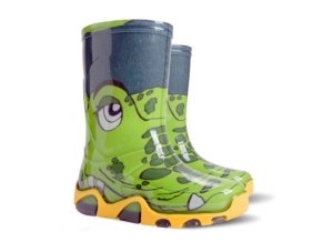 DEMAR - Chlapčenské farebné čižmy STORMER PRINT 0030 B krokodíl