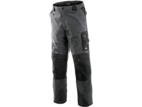 CXS SIRIUS NIKOLAS pánske nohavice do pása, šedo-oranžové