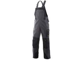 SIRIUS TRISTAN pánske nohavice s trakmi šedo-zelené