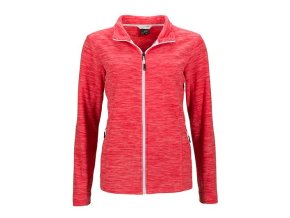 James a Nicholson dámska fleecová mikina JN769 červený melír