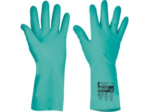cerva grebe green nitrilove chemicke rukavice