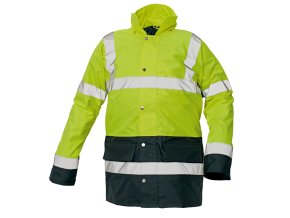 Cerva Sefton HV bunda žltá/navy