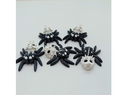 Pavouček s lebkou - barevny