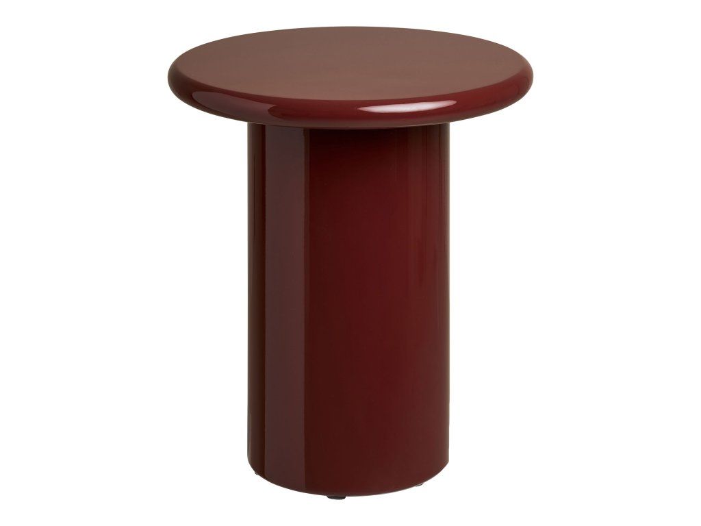 Odkládací stolek, bordó Ø45x50 cm, Otago