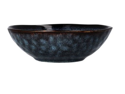 18735 1 miska z kameniny tmave modra 17x6 cm casper