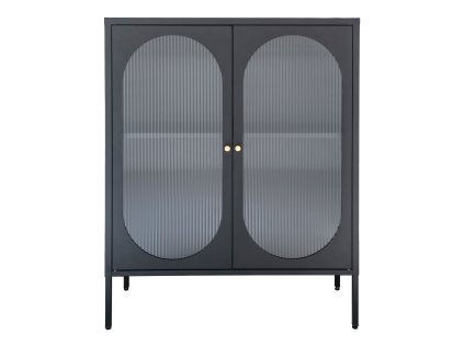 20250 20250 20250 20250 cerna vitrina se sklenenymi dvirky kov 90x35x110 cm adelaide