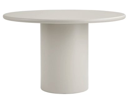 Kulatý jídelní stůl, pískový, ø120x75 cm, Nagano