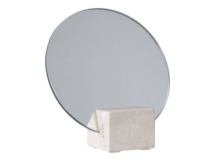 20763 20763 20763 20763 stolni zrcadlo travertin prirodni 18x18 cm