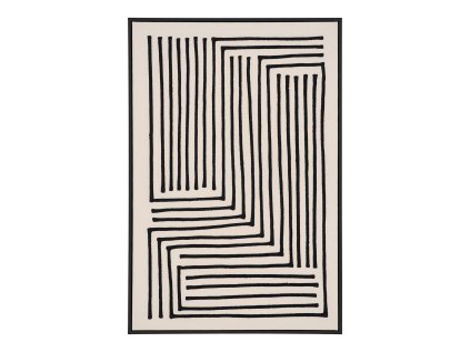 20856 20856 abstraktni obraz na platne cerna bezova c 3 60x90 cm lipari
