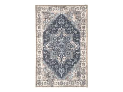 Rohožka modrá/oranžovo, 50x80 cm, Havana (Barva Oranžová)