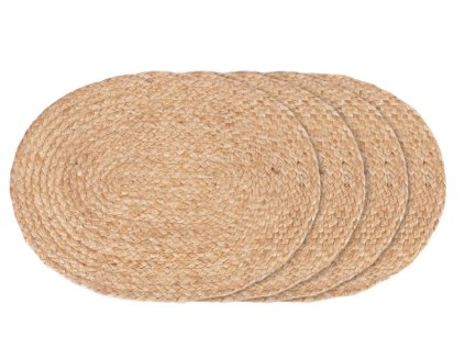 21093 1 21093 1 sada 4 prostirani z pletene juty prirodni 35x45 cm bombay