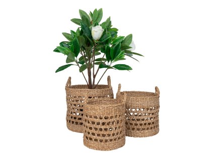 21405 1 21405 1 21405 1 21405 1 21405 1 set 3 kulatych kosiku s uchy morska trava prirodni balok