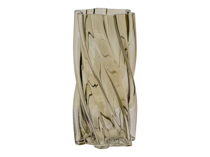 21447 21447 21447 21447 vaza rucne foukane sklo kourove zelena 12 5x25 cm