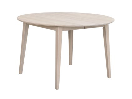 113756 b Filippa matbord runt 120 vitpigm. ek