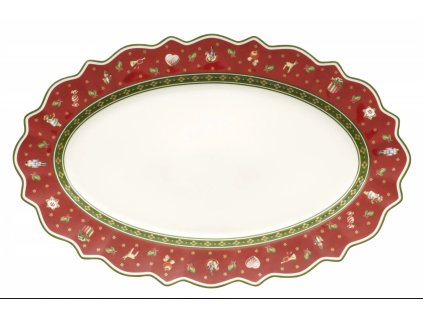 Vánoční oválný servírovací talíř, 50×31 cm, Toy’s Delight