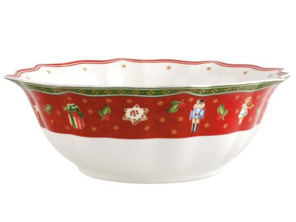 Vánoční salátová mísa, červená, 32 cm, Toy’s Delight