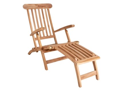 Polohovatelné dřevěné lehátko, 150 cm, Arrecife