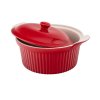 18984 3 keramicke zapekaci nadobi s vikem cervena 2 2 l red chilli