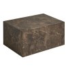 Konferenční stolek hnědý mramor, 60x80 cm, Prague