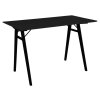 Pracovní stůl, černý, bílý, 120x75 cm, Vojens (Barva Černá)