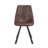 Jídelní židle, hnědé/černé, kovové nohy, Auburn (Barva Hnědá; Černá)