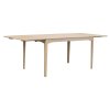 123128 b sb c Markham dining table 140 whitepigm. oak extensions