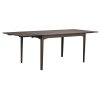 123129 b sb c Markham dining table 140 brown oak extensions