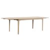 123125 b sb c Markham dining table 180 whitepigm. oak extensions