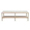 120902 a Orwel coffee table beige travertine whitepigm. oak