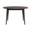 121207 a Tyler diningtable round darkbrown oak